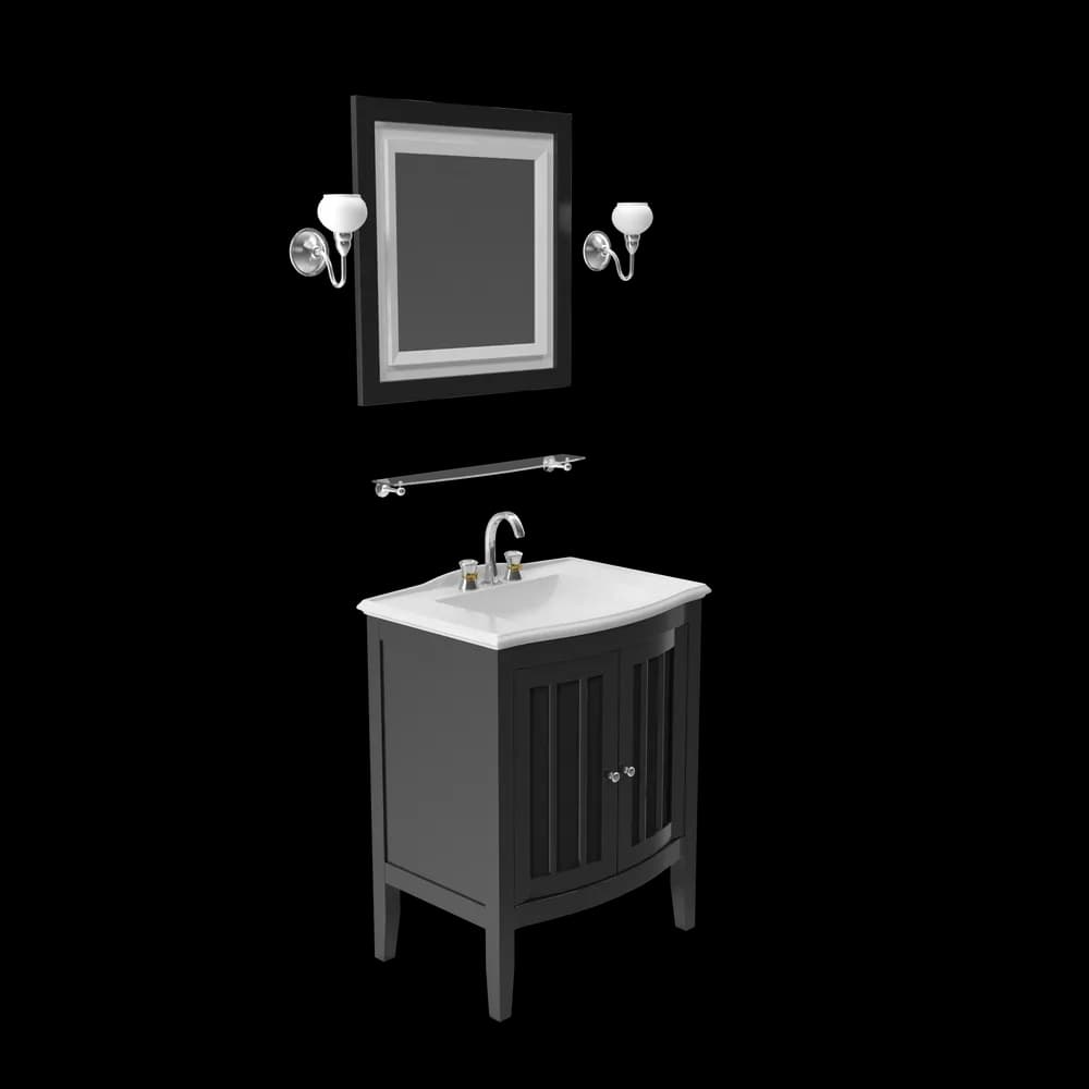 Wooden Bathroom Sink With Mirror preview