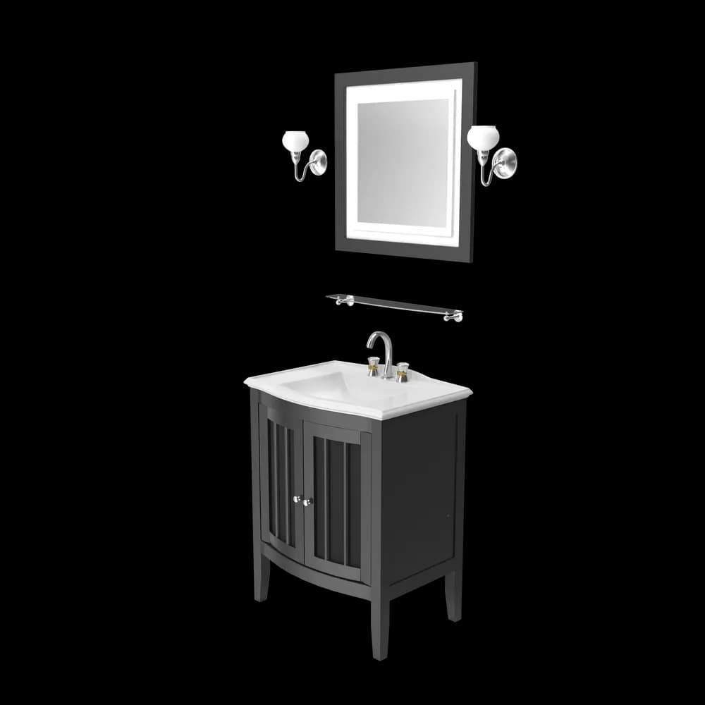Wooden Bathroom Sink With Mirror preview