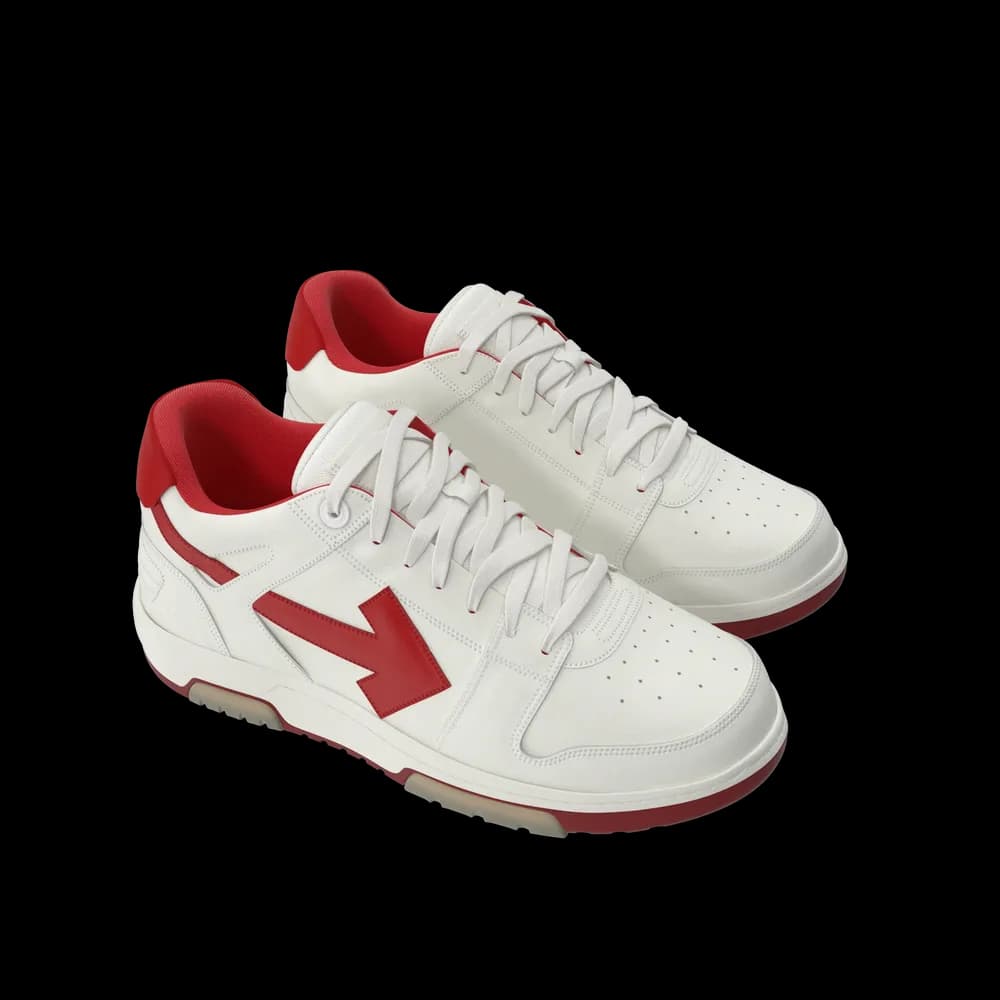 Sports Sneakers Off White & Red preview