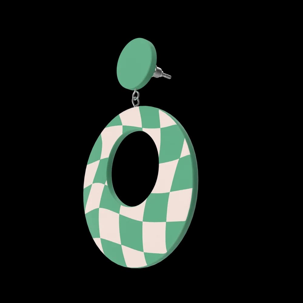 Green Oval Earring preview